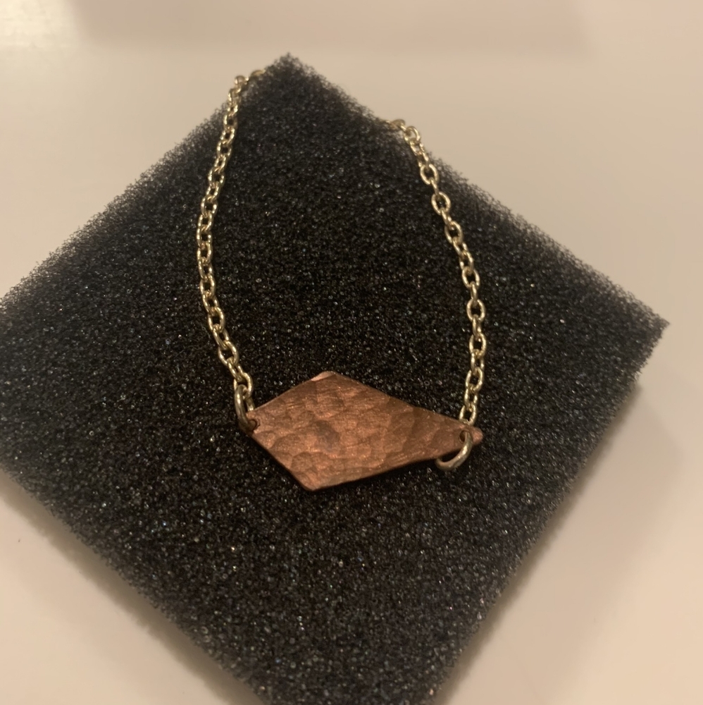 Handmade hammered bracelet